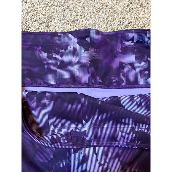 NEW Athleta Rainier Printed Tight Leggings High-Rise Drawstring Plush SuperSonic - Picture 9 of 14
